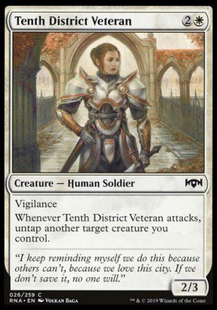 Tenth District Veteran (Ravnica Allegiance) Trading Card