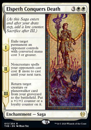 Elspeth Conquers Death (Theros Beyond Death) Trading Card