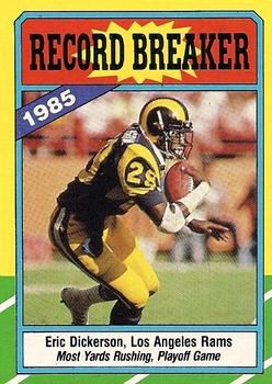Eric Dickerson 1986 Topps #2 Sports Card