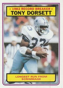 Tony Dorsett 1983 Topps #2 Sports Card