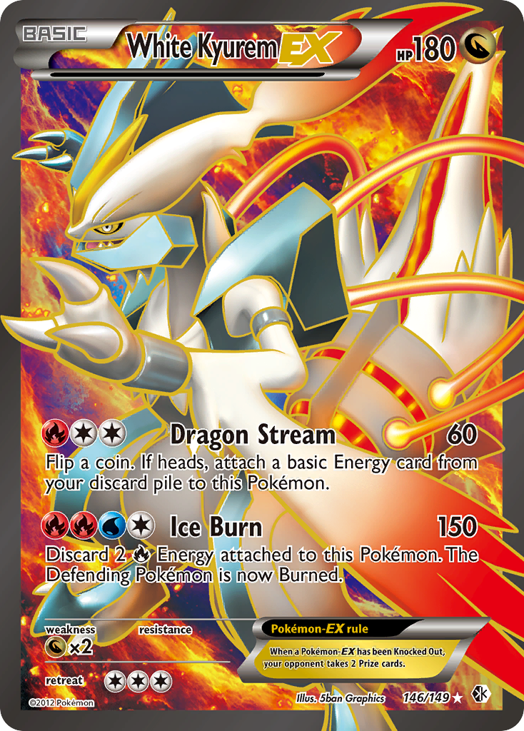 White Kyurem EX (146/149) - Boundaries Crossed Pokémon Card