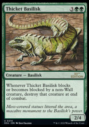 Thicket Basilisk (Magic 30th Anniversary Edition) Trading Card