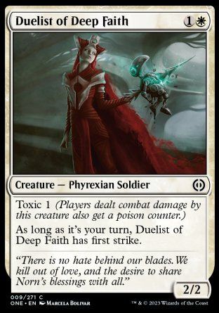 Duelist of Deep Faith (Phyrexia: All Will Be One) Trading Card