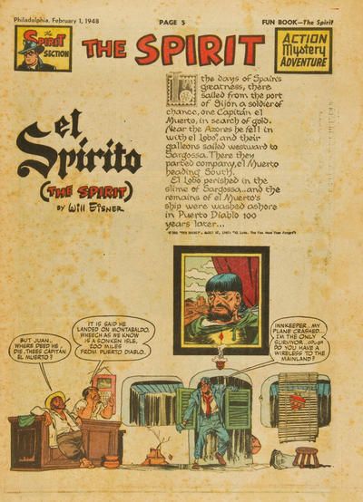 Spirit Section #2/1/1948 Comic