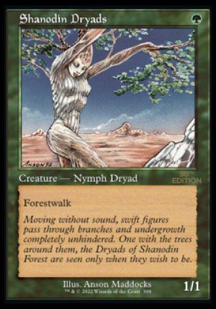 Shanodin Dryads (Magic 30th Anniversary Edition - Old Frame) Trading Card