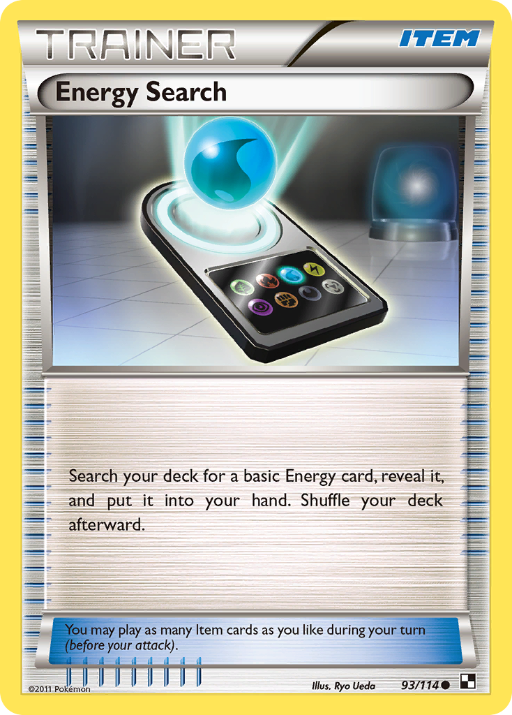 Energy Search (Trainer: Item) (93/114) - Black & White Pokémon Card