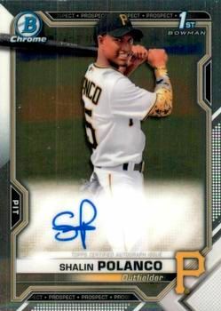 Shalin Polanco 2021 Bowman Chrome - Prospect Autographs Baseball #CPA-SP Sports Card