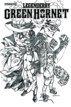 Legendary Green Hornet #5 (10 Copy Davila B&amp;w Cover)