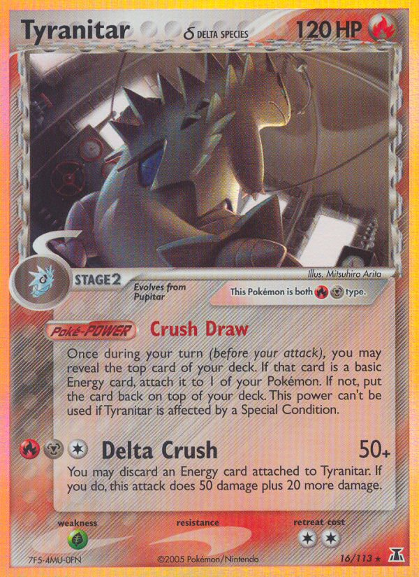 Tyranitar δ (16/113) - Delta Species Pokémon Card