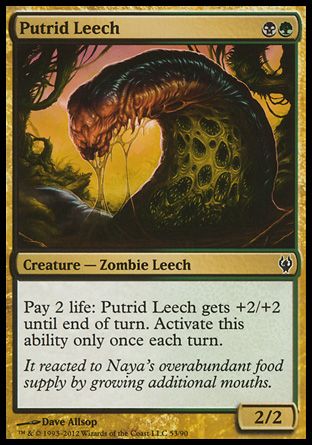 Putrid Leech (Izzet vs. Golgari) Trading Card