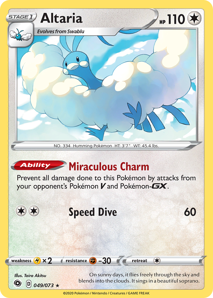 Altaria (49/73) - Champion's Path Pokémon Card