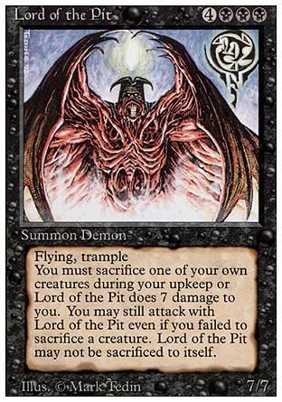 Lord of the Pit (Revised Edition) Trading Card