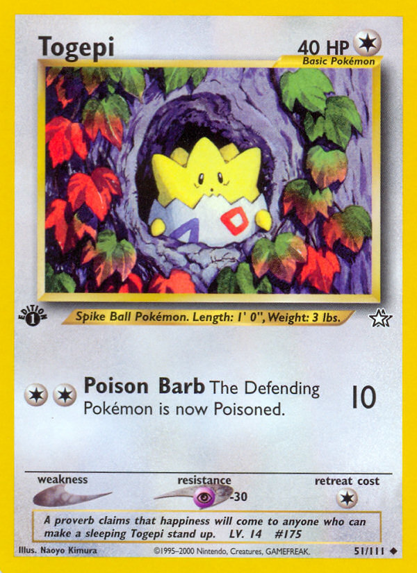 Togepi (51/111) - Neo Genesis Pokémon Card