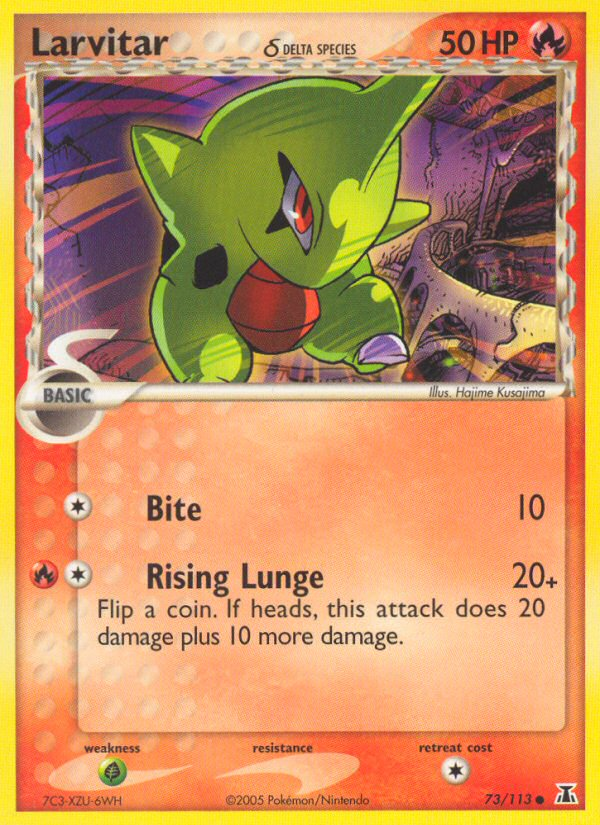 Larvitar δ (73/113) - Delta Species Pokémon Card