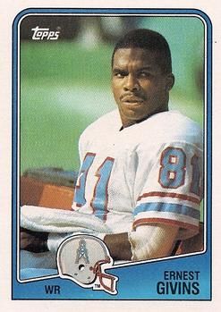 Ernest Givins 1988 Topps #107 Sports Card