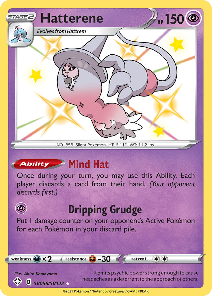 Hatterene (SV056) - Shining Fates Shiny Vault Pokémon Card