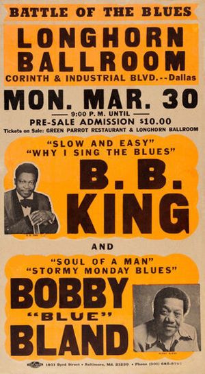 BB King & Bobby "Blue" Bland Longhorn Ballroom 1981
