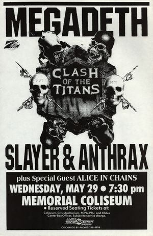 Megadeth, Slayer & Anthrax Memorial Coliseum 1991