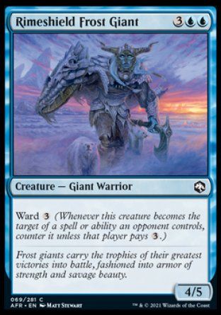 Rimeshield Frost Giant (Dungeons & Dragons: Adventures in the Forgotten Realms) Trading Card