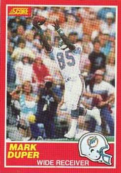 Mark Duper 1989 Score #217 Sports Card