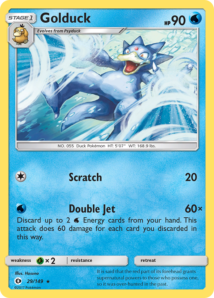 Golduck (29/149) - Sun & Moon Pokémon Card