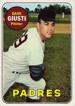 Dave Giusti 1969 Topps #98 Sports Card