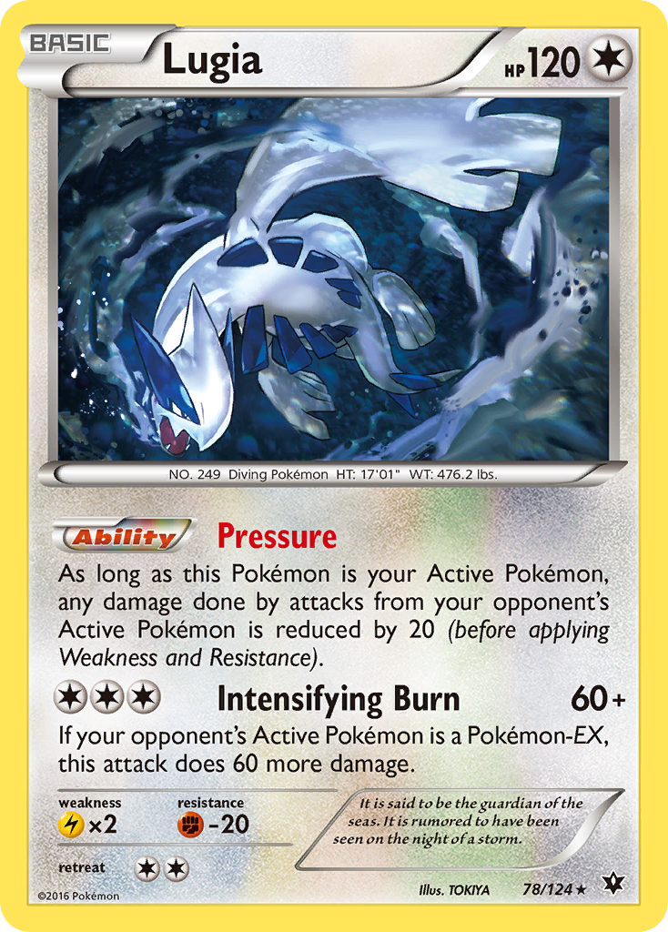 Lugia (78/124) - Fates Collide Pokémon Card