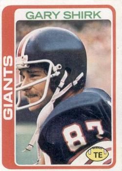 Gary Shirk 1978 Topps #54 Sports Card