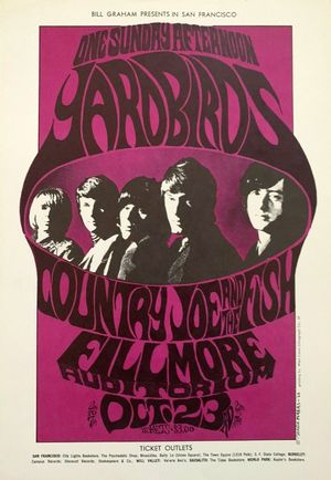BG-33-PP-4 Yardbirds The Fillmore 1966
