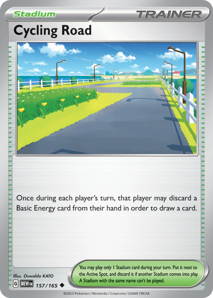 Cycling Road (Trainer: Stadium) (157/165) - 151 Pokémon Card