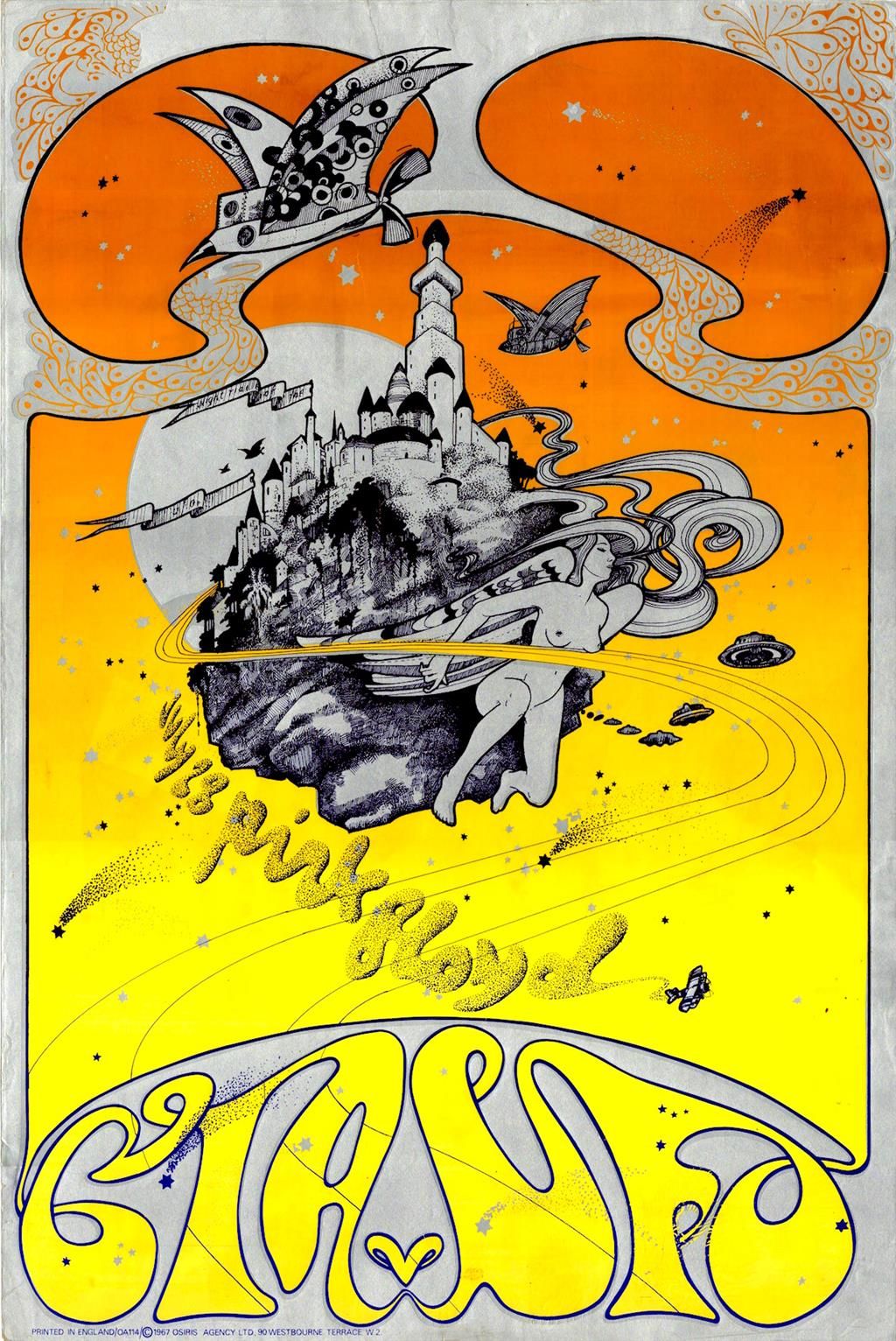 Pink Floyd at UFO Club Jul 28, 1967 Concert Poster