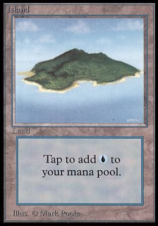 Island (Beta) (Blue Sky) Trading Card