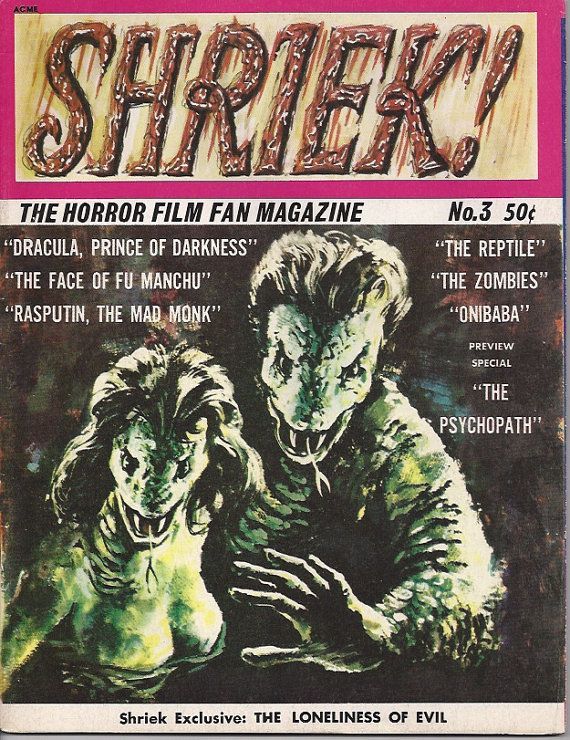 Shriek the Monster Horror Magazine #3 Comic