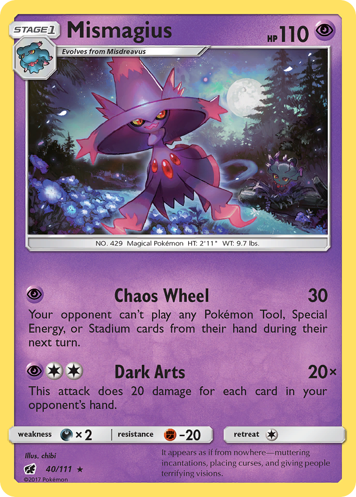 Mismagius (40/111) - Crimson Invasion Pokémon Card