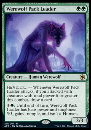 Werewolf Pack Leader (Dungeons & Dragons: Adventures in the Forgotten Realms) Trading Card