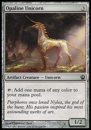 Opaline Unicorn (Theros) Trading Card