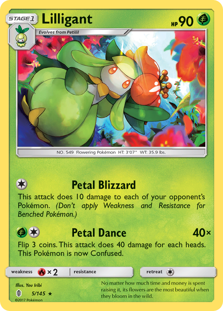 Lilligant (5/145) - Guardians Rising Pokémon Card