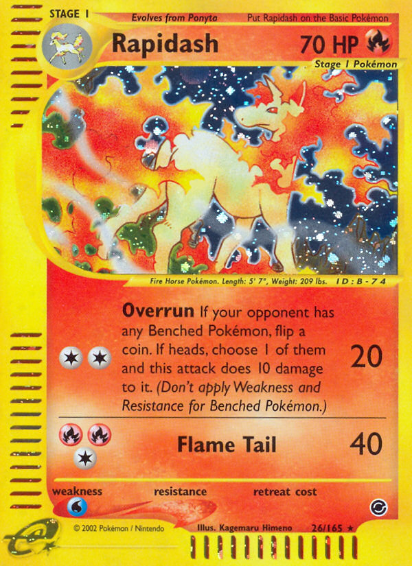 Rapidash (26/165) - Expedition Base Set Pokémon Card