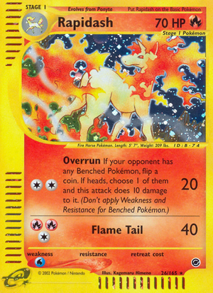 Rapidash (26/165) - Expedition Base Set