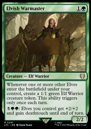 Elvish Warmaster (The Lord of the Rings Commander Decks) Trading Card