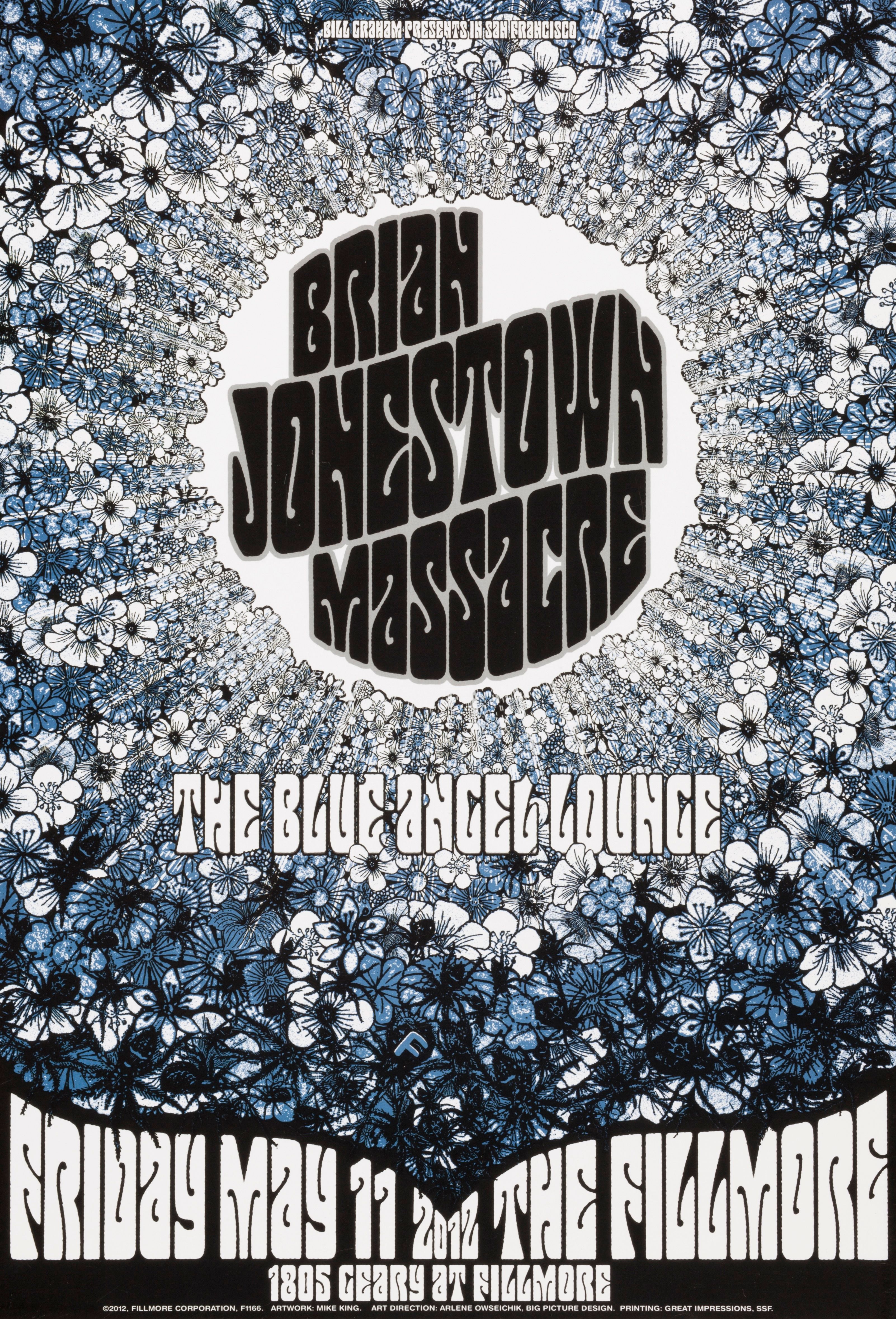 MXP-155.3 Brian Jonestown Massacre The Fillmore 2012 Concert Poster
