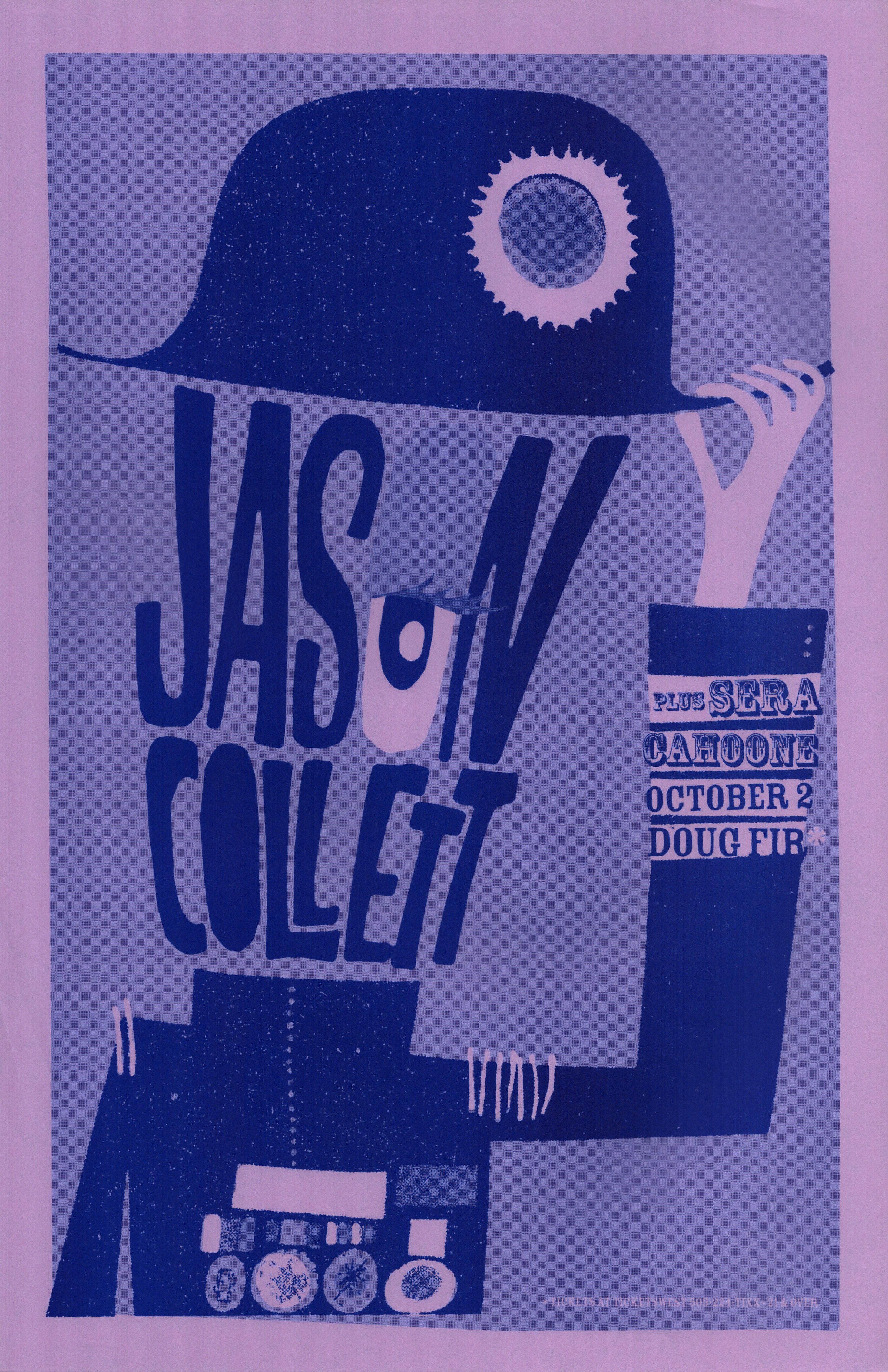 MXP-143.14 Jason Collett Doug Fir 2006 Concert Poster