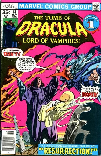 Tomb of Dracula #61 Comic