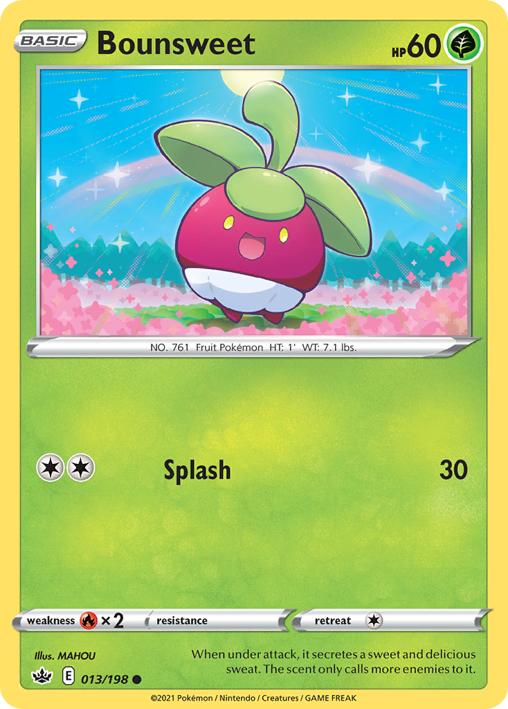 Bounsweet (13/198) - Chilling Reign Pokémon Card