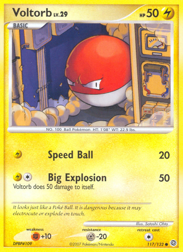 Voltorb (117/132) - Secret Wonders Pokémon Card