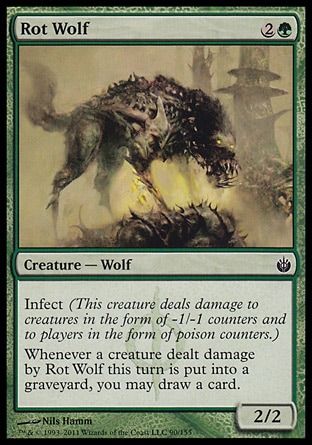 Rot Wolf (Mirrodin Besieged) Trading Card