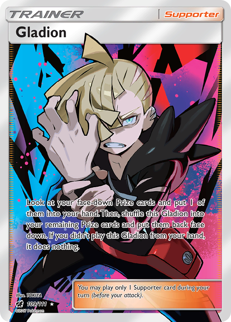 Gladion (Trainer: Supporter) (109/111) - Crimson Invasion Pokémon Card