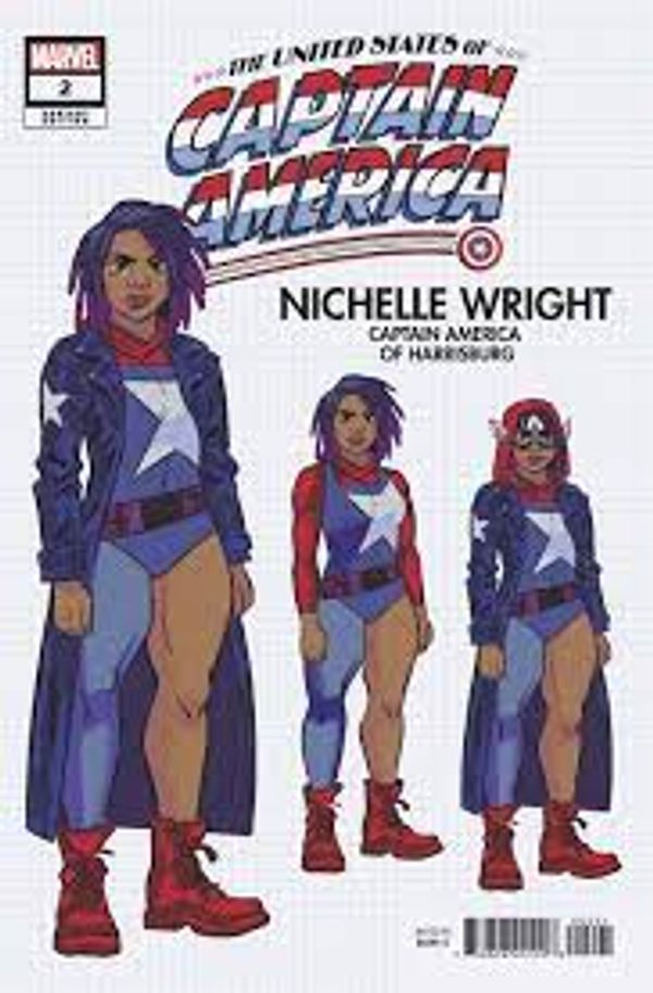The United States of Captain America #2 (Bustos Design Variant)
