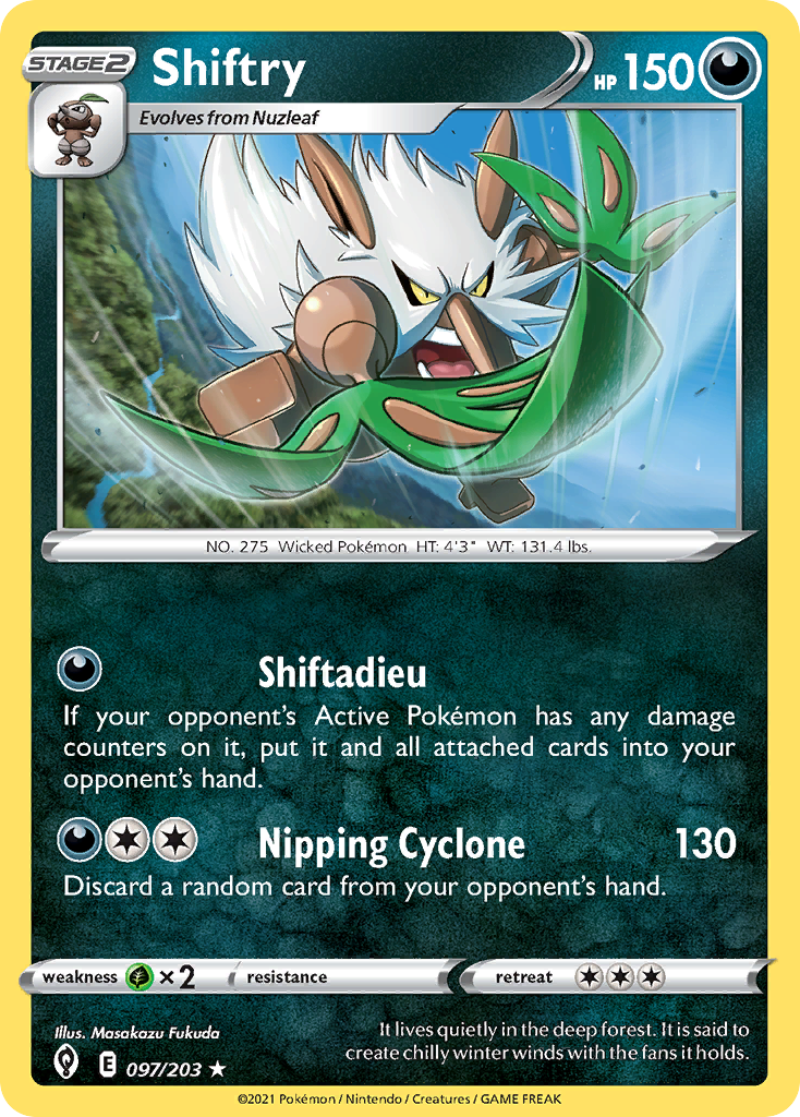 Shiftry (97/203) - Evolving Skies Pokémon Card