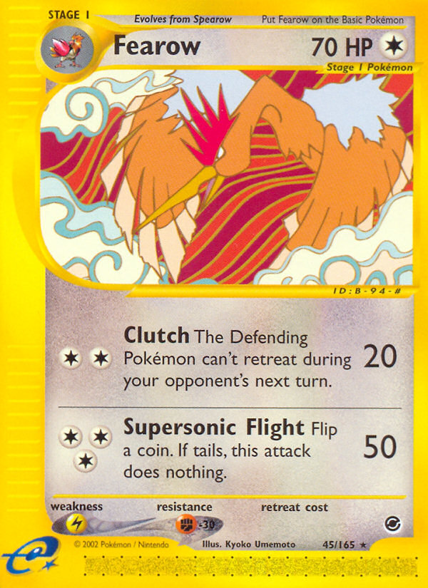 Fearow (45/165) - Expedition Base Set Pokémon Card